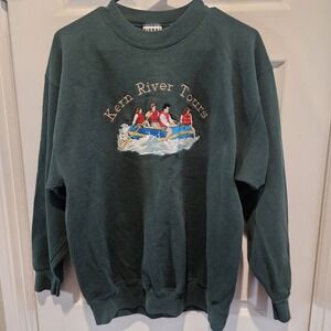 VTG Kern River Tours Sweatshirt Embroidery Riverrafting Signal Sports Sz Large